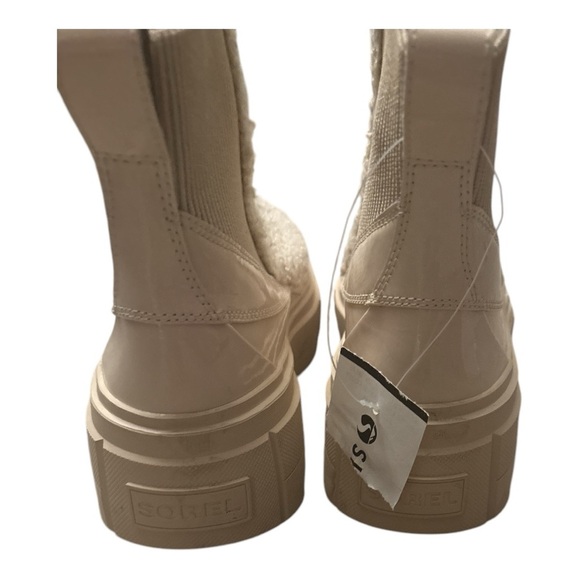 Sorel Women's Caribou X Creamy Off White Chelsea Cozy Boots Size 7 - Picture 3 of 7